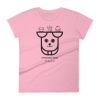 pink introvert dogg canine spirit animal t shirt to show color option