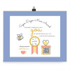 super duper mom award print with qr in gift box that sings song