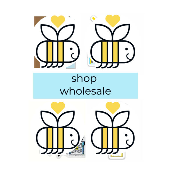 reycled paper greeting cards and gifts that sing with qr code wholesale shop featuring signature honey bee design