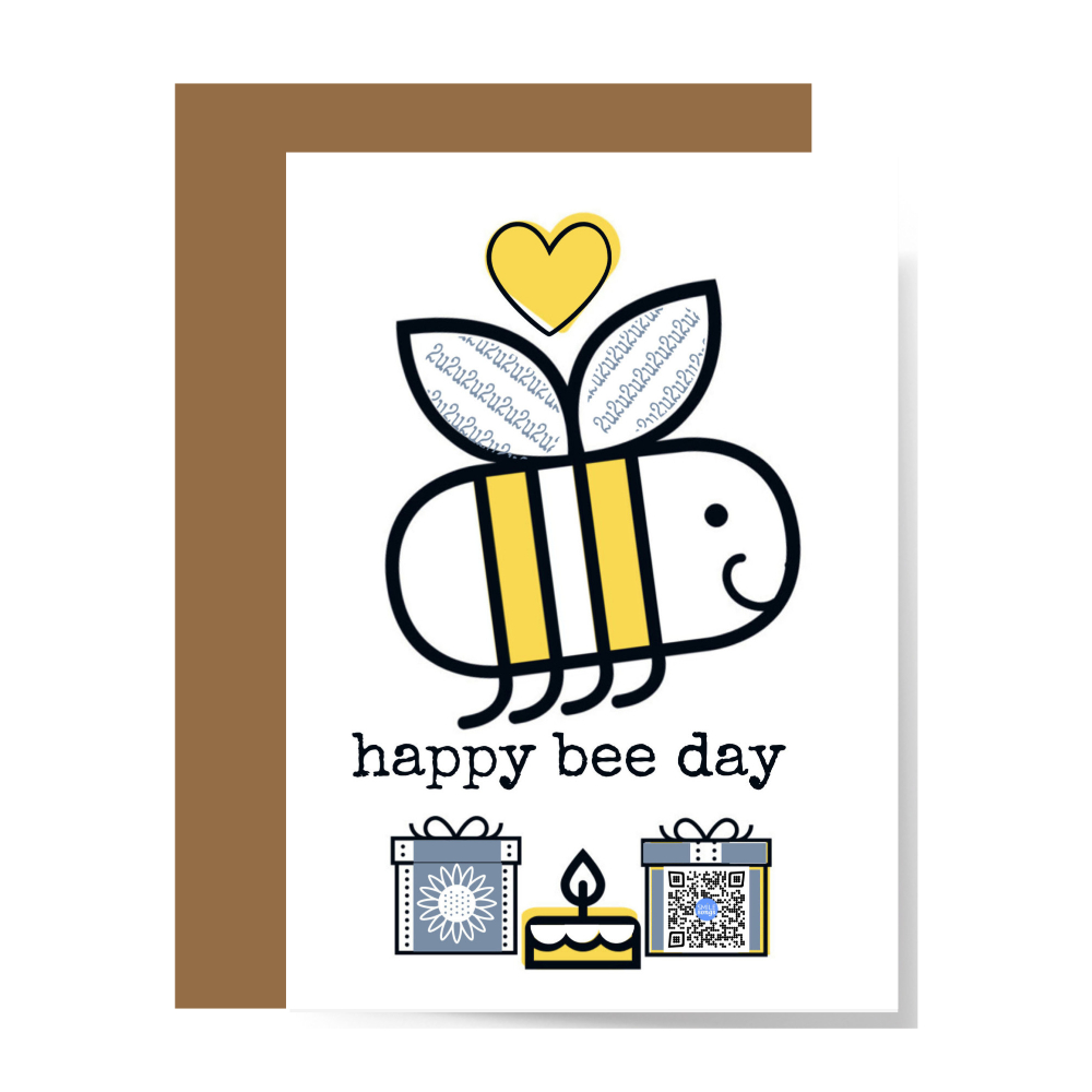 Happy Bee Day - Smile Songs cards that sing - birthday card