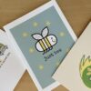Just Bee Encouragement Card sings original song copy