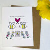 musical just because card for bee lovers