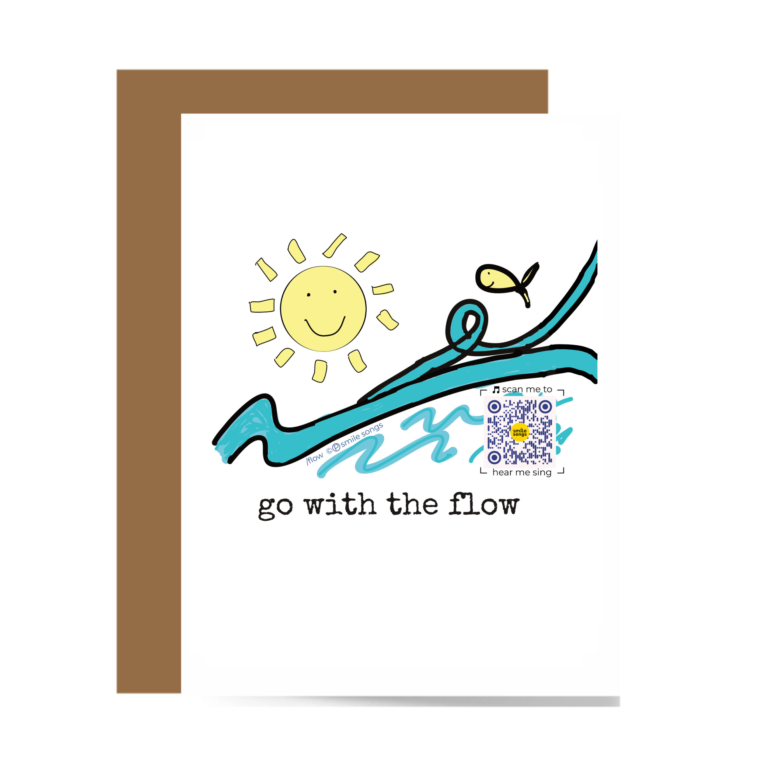 Encouragement Card Go With the Flow