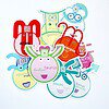 12 zodiac sign die-cut stickers to show collection and qr codes that play songs