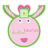taurus zodiac sticker with shadow smile songs
