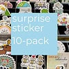 surprise sticker 10 pack multiple smile songs singing stickers with type that says surprise sticker 10 pack