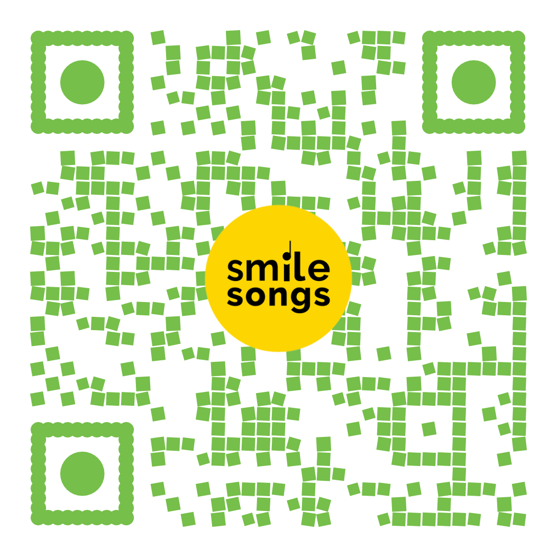 green and white QR code that sings Anxiety Buster song