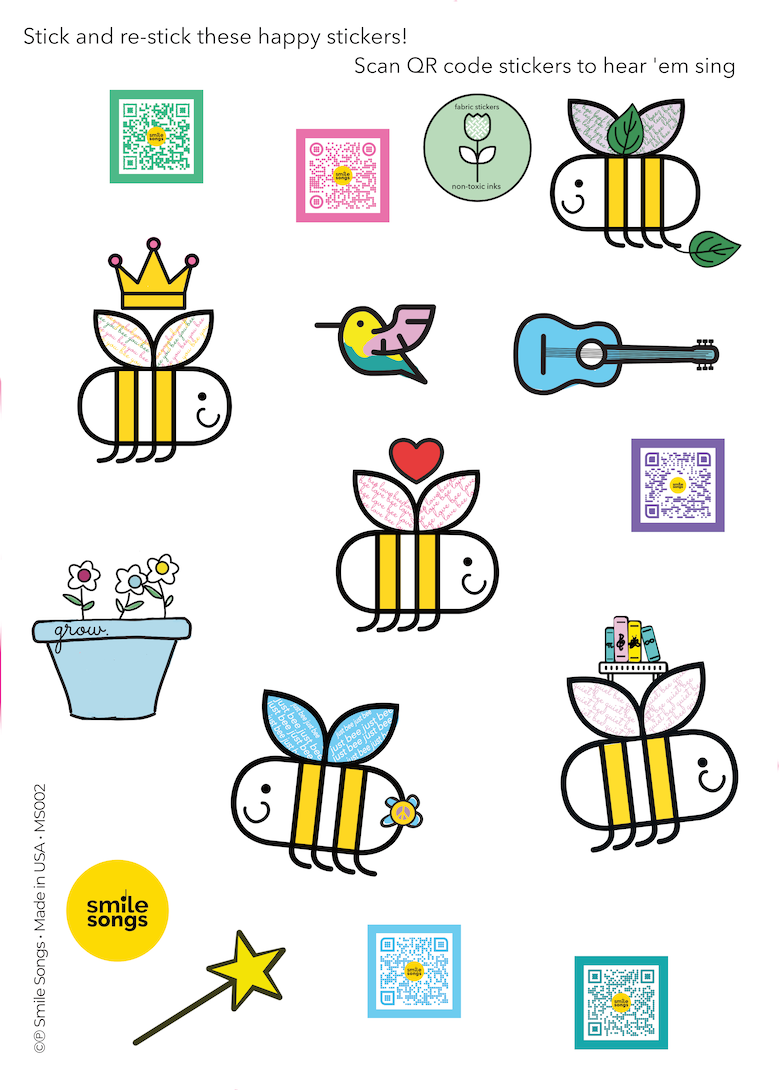 bees plese sticker sheet