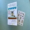 bee themed reusable sticker set and stage