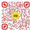 red and white qr code from we said yes engagement sticker sings love song