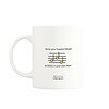 Lyric excerpt on the back of the Rise & Shine musical mug with a QR code that plays a handcrafted song