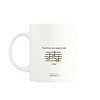 The back of the Teacher Appreciation mug includes an inspiring lyric excerpt, making it a heartfelt gift for educators. Scan the QR code on the front to hear the complete thoughtful song Lyric excerpt on the back of the Teacher Appreciation musical mug with a thoughtful QR code song.
