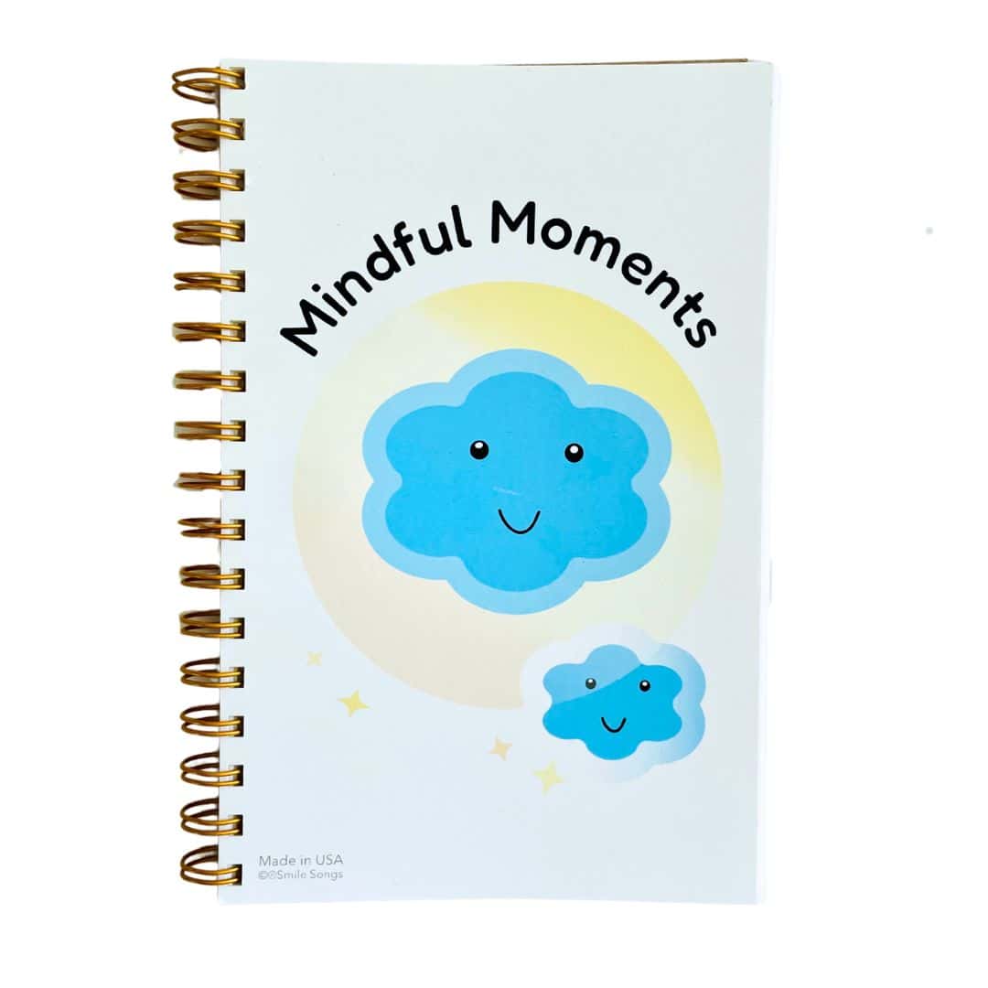 mindful moments activity book with cloud art