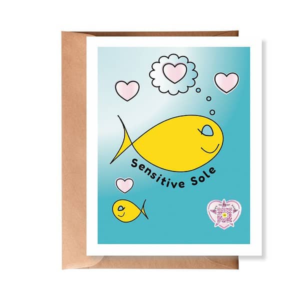 senstive sole greeting card